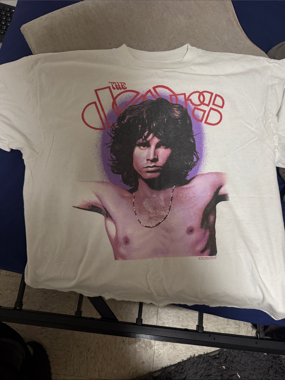 Graphic White Band Tee - White
